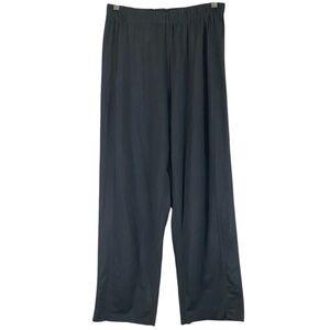 Women’s LL Bean Wide Leg Pull On Yoga Pants in Black Size Medium #KD90